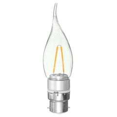 Non-Dimmable 2W Sliver Pull Tail Incandescent Candle Light Bulb 220V
