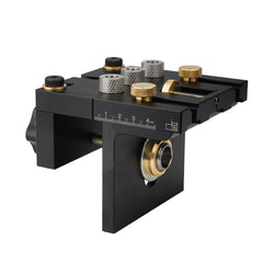 Combined Three-in-One Locator for Woodworking - Durable CNC Tool with Adjustable Vice Jaw (0-55mm)