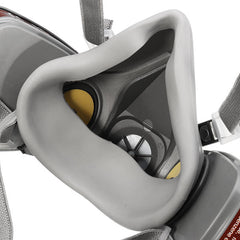 Double Gas Mask Protection Filter Chemical Half Face Respirator Mask