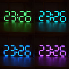 Large Size Rainbow Color Digital Tube DS3231 Clock DIY Kit