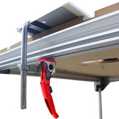 2PCS Alloy Steel Upgrade Quick Ratchet Track Saw Guide Rail Clamp MFT Clamp