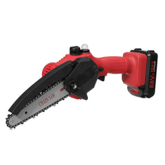 88VF 6 Inch Rechargable Digital Display Indicator Battery Chain Saw Wood Work Cutter Tool