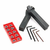 Turning Tool Holder with 10pcs TNMG160408-HS Carbide Inserts