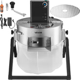 Greenzech Electric Bowl Leaf Trimmer 370mm – Brushless Motor Dual Wet/Dry Hydroponic Bud Trimmer with Transparent Lid & Collection Bag