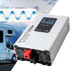 GreenZech VR Inverter | 10000W 12000W Peak | 5000W 6000W Rated | 12V to 96V DC to 220V AC Pure Sine Wave Station