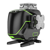 16 lines 4D Cross Line Laser Level Bluetooth & Remote Control Functions Green Beam with Hard Carry Case