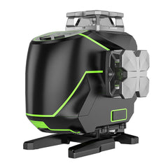 16 lines 4D Cross Line Laser Level Bluetooth & Remote Control Functions Green Beam with Hard Carry Case