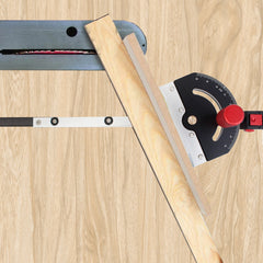 Aluminum & Plastic Table Saw Miter Gauge, Adjustable -60° to +60°, Fits 30mm/45mm T-track, Includes 1 Gauge