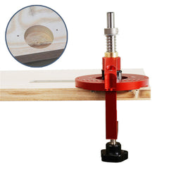 35mm Chain Hole Locator Punch Jig for Woodworking - Durable Aluminum Alloy Tool for Hinge Installation & DIY Projects