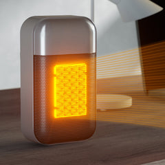 500W Portable Electric Heater Fan - Mini Desktop Radiator for Home & Office