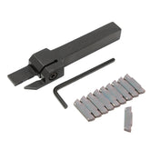 Lathe Cut Off Grooving Tool Holder With 10pcs MGMN300 Inserts