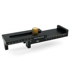 Woodworking Saw Gap Adjuster - 5-40mm Measurement Range, Durable 6061 Aluminum & Brass, Compact 80x30x28mm, Anodized Finish