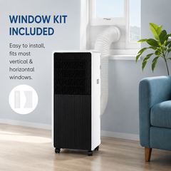 18000 BTU Portable Air Conditioner | All-in-One Plug-and-Play AC with Twin-Cylinder Compressor