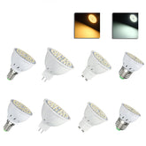 E27 E14 GU10 MR16 LED 4W 48 SMD 3528 LED Pure White Warm White Spot Lightt Lamp Bulb AC110V AC220V