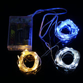Battery Powered 10M Waterproof Four Modes Optional Silver Wire Fairy String Lights For Xmas Party