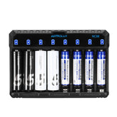8 Slot Intelligent Type-C 2A Charger For 1.2V Ni-MH/Ni-Cd AA AAA 1.5V Li-ion 14500 10440 Rechargeable Battery