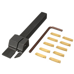 10x10 x100mm Grooving Tool Holder With 10pcs MGMN200 Insert Blade For 2mm Cut
