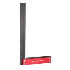 12 Inch Precision Woodworking Square Marking Ruler Aluminum Alloy 90 Degree Right Angle Ruler Hole Positioning Scriber