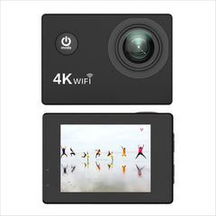 Crystal-Clear 4K HD 16MP Action Cam - 2.0" IPS, 170° Wide, 30M Waterproof, WiFi, w/Case