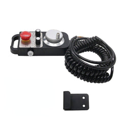 6 Axis CNC MPG Pendant Handwheel with Emergency Stop Switch Manual Pulse Generator for CNC Machine