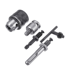 5pcs 1.5-10mm 3/8-24UNF Drill Chuck Set Drill Adapter Changed Impact Wrench Into Eletric Drill