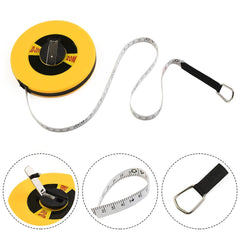 10/15/20/30/50M Tape Measure Round Fiberglass Leather Measure Woodworking Tools