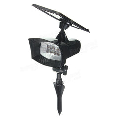 8 LED Pure White Solar Spot Lightt Outdooors Garden Lawn Landscape Path Lamp