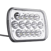 2 Pcs Wrangler Headlight 5 x 7" LED Stock Headlights with Lamp