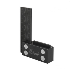 High-Quality Aluminum L-Ruler for Woodworking, Ergonomic Design, 0-200mm Scale, Durable & Rust-Proof Tool