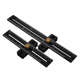 Aluminum Alloy Metric Line Scribe Ruler - 180/280mm T-Ruler for Woodworking Marking and Positioning