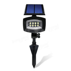 8 LED Pure White Solar Spot Lightt Outdooors Garden Lawn Landscape Path Lamp