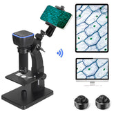 HD 2000X WIFI Digital Microscope Dual Lens USB Microbiological Observation Industrial Welding Video Magnifier