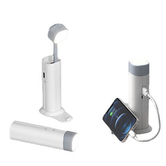4-in-1 5500K Flashlight + Foldable Table Light + Power Bank + Phone Holder Flashlight