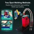 Glitter 801H+ Pulse Spot Welder Workstation 24KW 4000A Lithium Battery Welding Machine With Rocker Arm Adjustable Lift Table