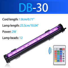Fish Aquarium Tank Underwater Submersible RGB Color Change LED Air Bubble Light