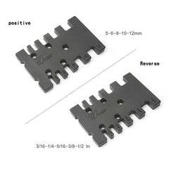 Inch/MM Woodworking Tenon and Mortise Milling Gauge Angle Miter Gauge Template Right Angle Sawing Jiont