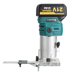 Cordless Electric Trimmer Woodworking 1280W Wood Router Machine 1/4In Wood Carving Milling Cutting Tools Home Diy Power Tool With Battery