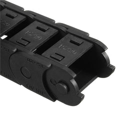 15mm x 20mm R28 Plastic Cable Semi-closed Drag Chain Wire Carrier Length 1000mm