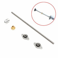 T8 300mm Lead Screw with Bearing Block and Shaft coupling