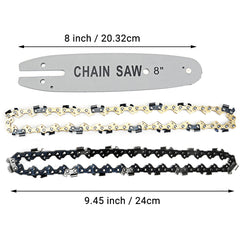 8 Inch 21V Portable Brushless Cordless Electric Chain Saw Handheld Pruning Shears Chainsaw