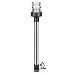 12V-24V LED Navigation Pole Lights Marine Boat Pontoon Stern Anchor Fixed Base