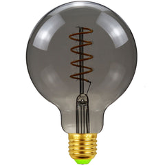 Lighting Designer 2700K 4W Dimmable LED Incandescent Light Bulb Gray Glass Bulb Filament Lamp Retro Decor