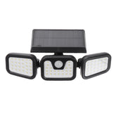 74LED Waterproof Solar Power PIR Motion Sensor Wall Light Outdoor Garden Lamp