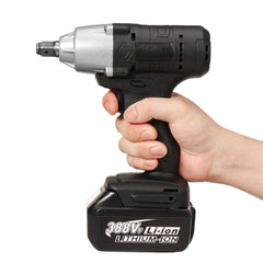 588N.M 1/2" LED Cordless Electric Impact Wrench Drivers Tool W/ None/1/2 Battery Also For Makita 18V Battery