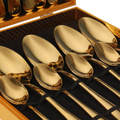 16PCS Cutlery Set Stainless Steel Rainbow Fork Spoon Kitchen Dinnerware Sets With Storage Box