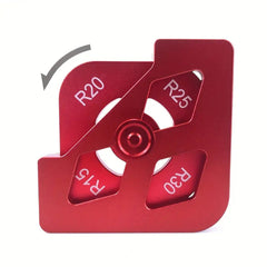 Multifunctional Woodworking Tool - Quick Change Corner Gauge for Precision Chamfering, Rounding & Beveling - Durable Aluminum Alloy
