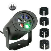 Christmas Snowflake Projector Lights Rotating LED Stage Light Outdoor Waterproof Landscape Light Party Decor