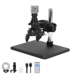 Real 4K UHD 3D Microscope Camera 7- 200X Parfocal Lens Industrial Electronic Digital Microscope for Phone Repair PCB Soldering