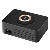 140W 8-Port USB PD Charger, Black, 4 USB-A & 4 USB-C, 15W Wireless Charging, EU/US Plug, Durable ABS+PC