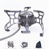 Outdoor Camping Folding Gas Stove with Lgniter Portable Foldable Aluminum Alloy Cooker 3500W